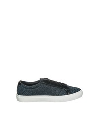 schwarze Segeltuch niedrige Sneakers von Lacoste