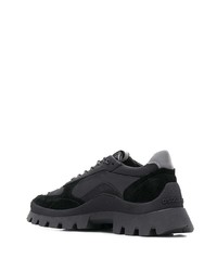 schwarze Segeltuch niedrige Sneakers von DSQUARED2