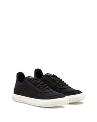 schwarze Segeltuch niedrige Sneakers von Giuseppe Zanotti