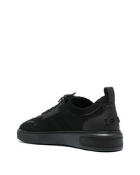 schwarze Segeltuch niedrige Sneakers von Bally