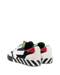 schwarze Segeltuch niedrige Sneakers von Off-White