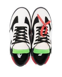 schwarze Segeltuch niedrige Sneakers von Off-White