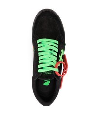 schwarze Segeltuch niedrige Sneakers von Off-White