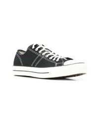 schwarze Segeltuch niedrige Sneakers von Converse