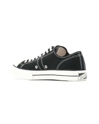 schwarze Segeltuch niedrige Sneakers von Converse