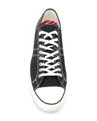 schwarze Segeltuch niedrige Sneakers von Converse