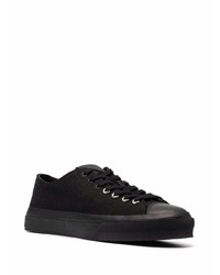 schwarze Segeltuch niedrige Sneakers von Givenchy