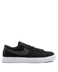 schwarze Segeltuch niedrige Sneakers von Nike