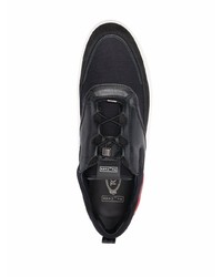 schwarze Segeltuch niedrige Sneakers von Tod's