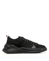 schwarze Segeltuch niedrige Sneakers von Oamc