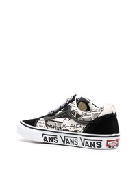 schwarze Segeltuch niedrige Sneakers von Vans