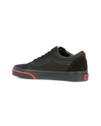 schwarze Segeltuch niedrige Sneakers von Vans