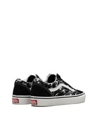 schwarze Segeltuch niedrige Sneakers von Vans