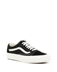 schwarze Segeltuch niedrige Sneakers von Vans