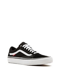 schwarze Segeltuch niedrige Sneakers von Vans