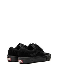 schwarze Segeltuch niedrige Sneakers von Vans