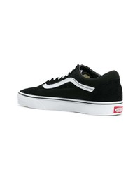 schwarze Segeltuch niedrige Sneakers von Vans