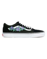 schwarze Segeltuch niedrige Sneakers von Vans