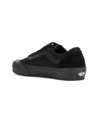 schwarze Segeltuch niedrige Sneakers von Vans