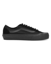 schwarze Segeltuch niedrige Sneakers von Vans