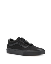 schwarze Segeltuch niedrige Sneakers von Vans