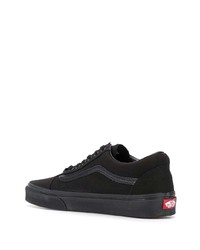 schwarze Segeltuch niedrige Sneakers von Vans