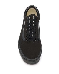 schwarze Segeltuch niedrige Sneakers von Vans