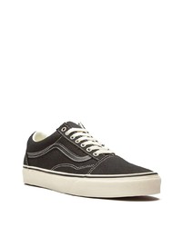 schwarze Segeltuch niedrige Sneakers von Vans