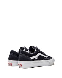 schwarze Segeltuch niedrige Sneakers von Vans