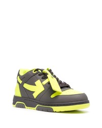 schwarze Segeltuch niedrige Sneakers von Off-White