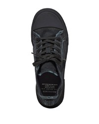 schwarze Segeltuch niedrige Sneakers von Balenciaga
