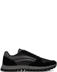 schwarze Segeltuch niedrige Sneakers von Ps By Paul Smith