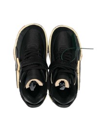 schwarze Segeltuch niedrige Sneakers von Off-White
