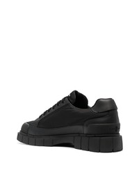 schwarze Segeltuch niedrige Sneakers von Car Shoe