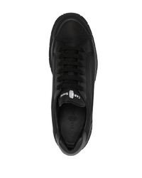 schwarze Segeltuch niedrige Sneakers von Car Shoe