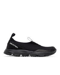 schwarze Segeltuch niedrige Sneakers von Salomon