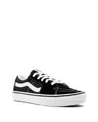 schwarze Segeltuch niedrige Sneakers von Vans