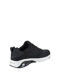 schwarze Segeltuch niedrige Sneakers von Skechers