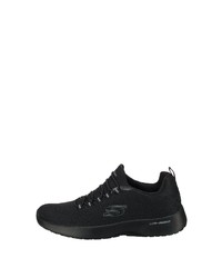 schwarze Segeltuch niedrige Sneakers von Skechers