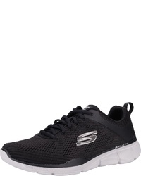 schwarze Segeltuch niedrige Sneakers von Skechers