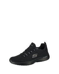 schwarze Segeltuch niedrige Sneakers von Skechers