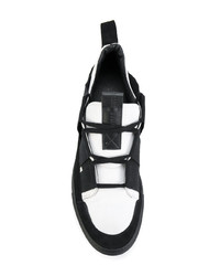 schwarze Segeltuch niedrige Sneakers von Damir Doma