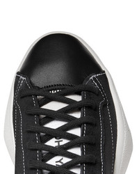 schwarze Segeltuch niedrige Sneakers von Y-3