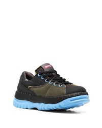 schwarze Segeltuch niedrige Sneakers von Camper