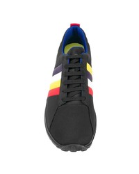 schwarze Segeltuch niedrige Sneakers von Camper