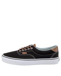 schwarze Segeltuch niedrige Sneakers von Vans