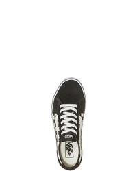 schwarze Segeltuch niedrige Sneakers von Vans