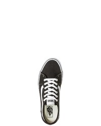 schwarze Segeltuch niedrige Sneakers von Vans