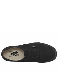 schwarze Segeltuch niedrige Sneakers von Vans