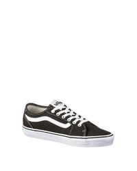 schwarze Segeltuch niedrige Sneakers von Vans